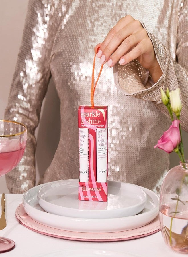 مجموعة هدايا مثالية من ذيس وركس سباركل آند شاين، سيروم مثالي لمنطقة الصدر والرقبة وسيروم مثالي لبشرة الساقين، (2 × 20 مل) - Image 5